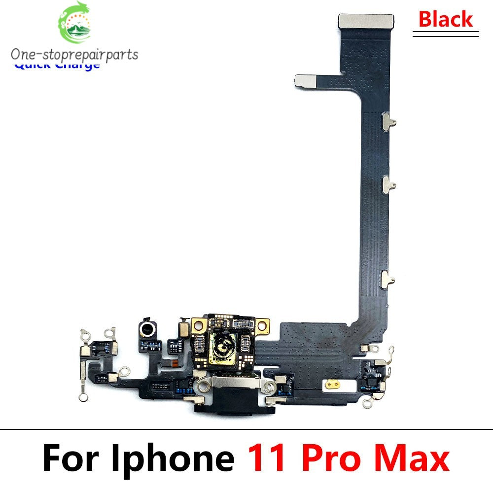 New For iPhone 11 12 13 14 15 Pro 11Pro 12Pro 13Pro Max Mini Plus USB Charger Charging Dock Port Connector Microphone Flex Cable  iPhone phone repair parts