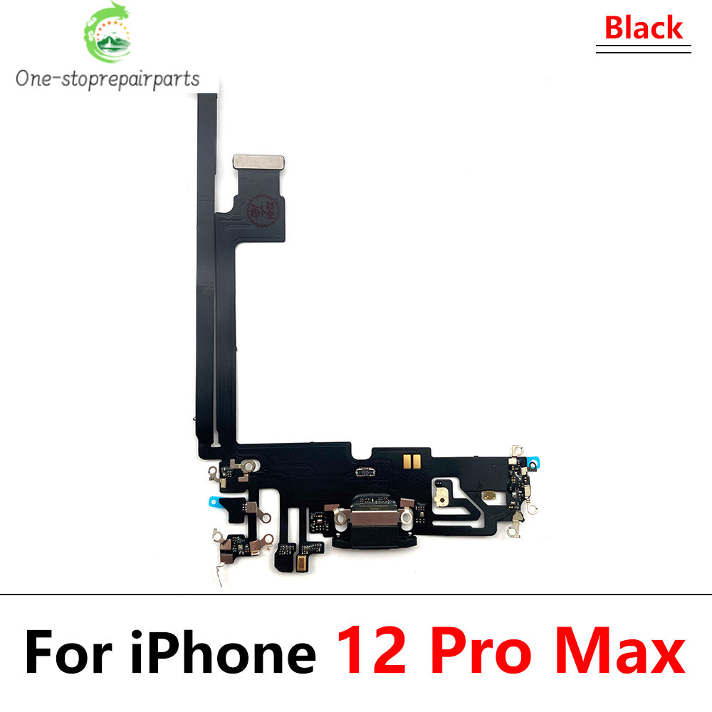 New USB Charging Port Charger Board Flex Cable For iPhone 12 Pro 12Pro Max Mini Dock Connector With Microphone iPhone phone repair parts