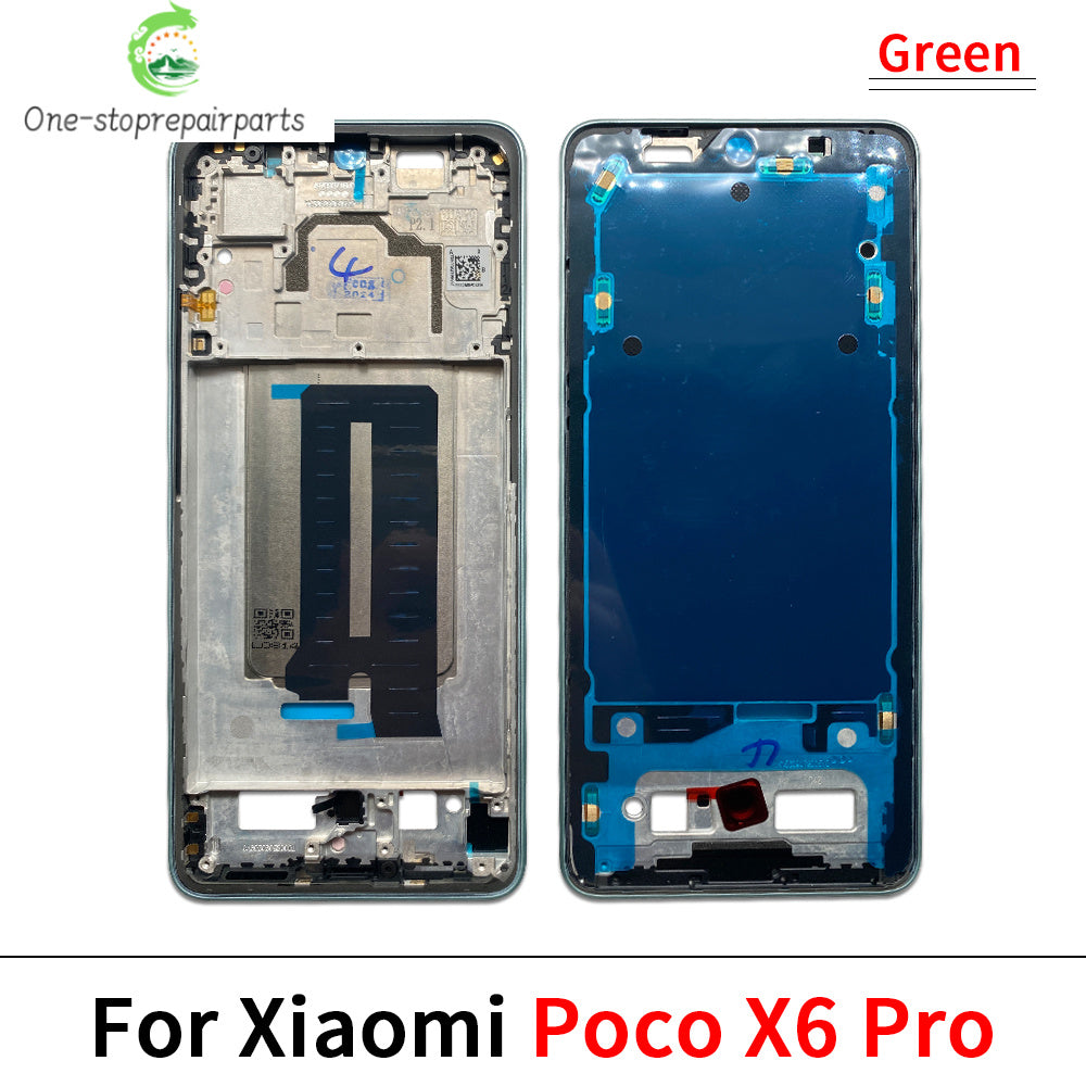 New Front Housing LCD Frame Screen Bezel Holder For Xiaomi Poco F3 F4 X3 GT M3 M4 M5s X5 X6 Pro 4G 5G Xiaomi  Xiao mi phone repair parts