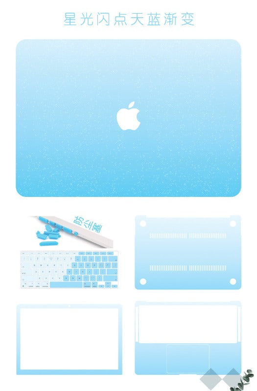 Frosted gradual change color protective case for MacBook Air Pro 11 "12" 13 "14" 15 "16" Neo A3404 A3426 A3427 A3428 A3429 A3449 A3448 A3434 A3403 A3186 A3402 A3401 A3112 A3185 A3114 A3241 A3113 A3240 Laptop accessories