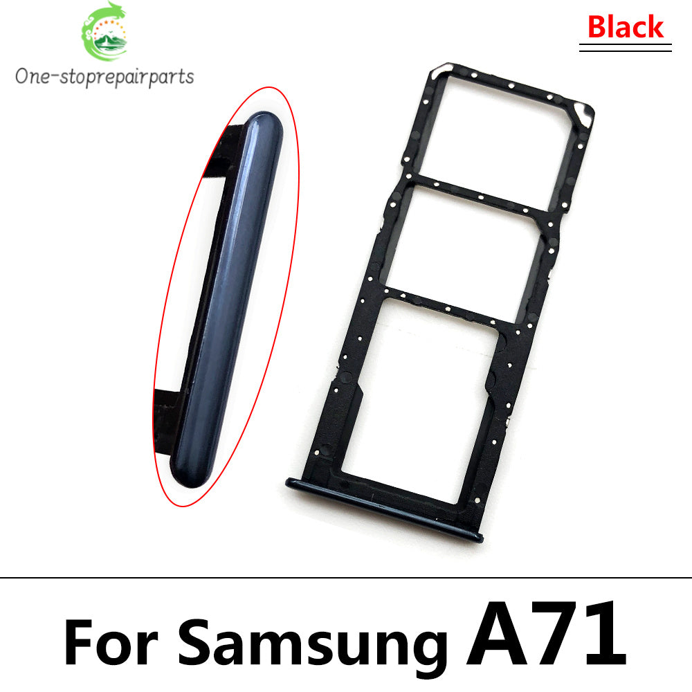 For Samsung  A51 A515F A515 A71 A715F A715 SIM Card Tray Slot Holder Adapter Accessories