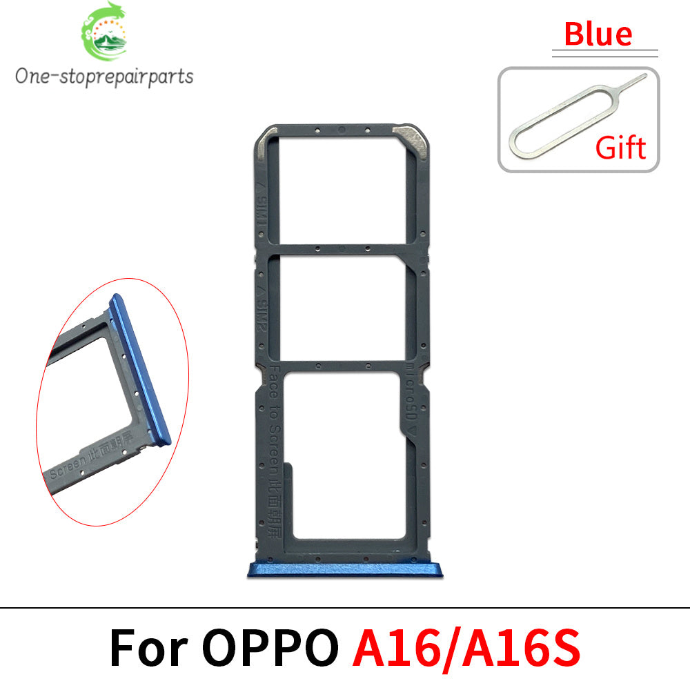 New For OPPO A11 A12 A15 A16 A16s Micro Nano SIM Card Holder Tray Slot Holder Adapter Socket OPPO phone repair parts