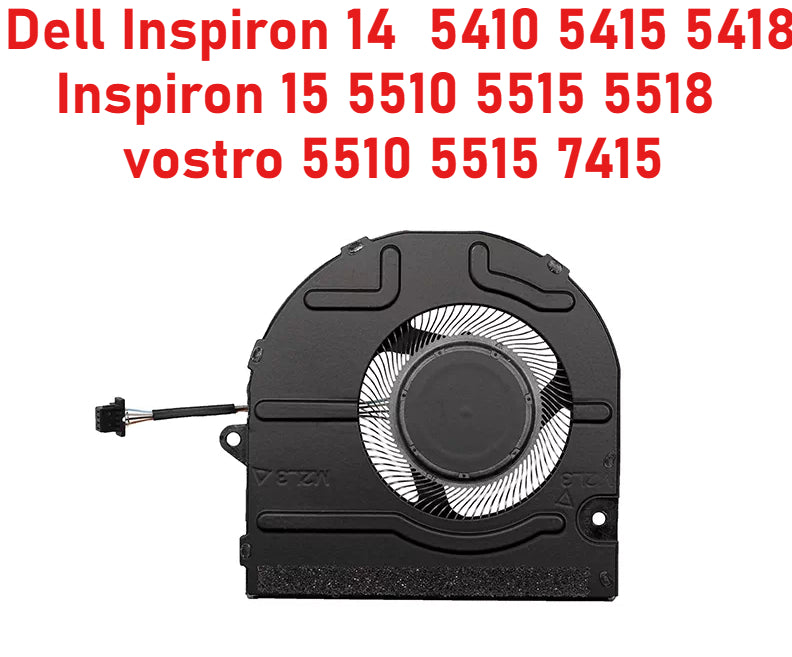 5V CPU Cooling Fan for Dell Inspiron 14  5410 5415 5418 Inspiron 15 5510 5515 5518 vostro 5510 5515 7415 0KRK6P 4-pin Dell laptop repair parts
