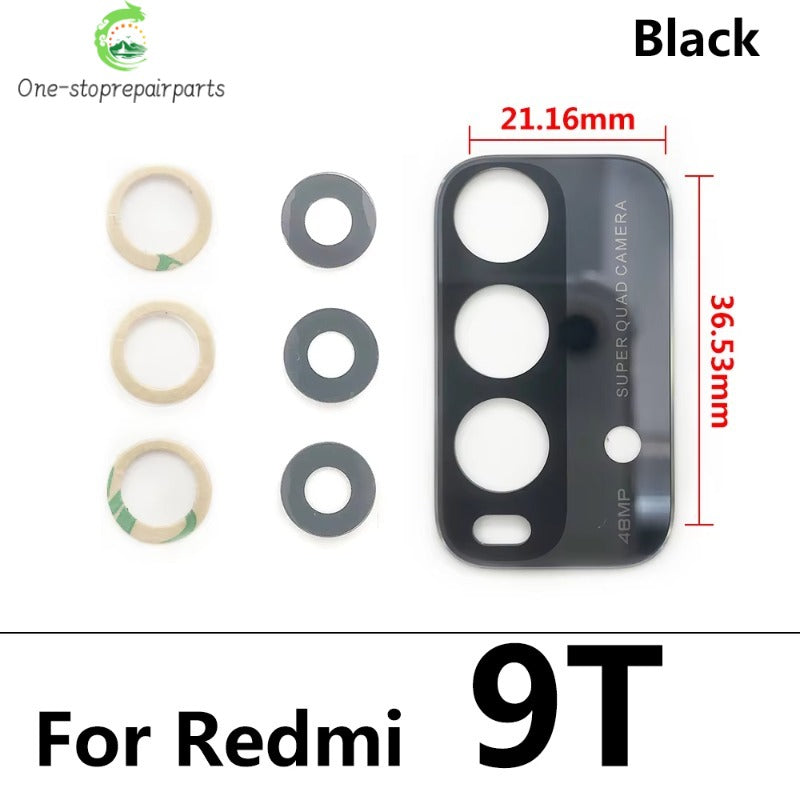 100Pcs, Back Rear Camera Glass Lens For Xiaomi Redmi 6 6A 7 7A 8 8A 9 9A 9C 9T 10 10A 10C 12 12C 13 13C 4G 5G Camera Glass Lens Xiaomi  Xiao mi phone repair parts