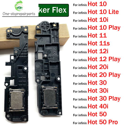 Loudspeaker For infinix Hot 10 10i 11 11s 12 12i 20 20i 30 30i 40i 50 Play Lite Pro Loud Speaker Buzzer Ringer Replacement Parts  infinix phone repair parts