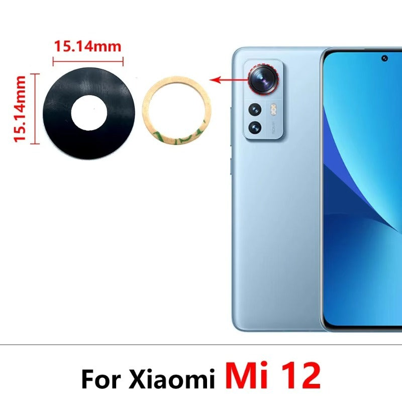 Rear Back Camera Glass Lens For Xiaomi Mi 10 10T 11 11T 12 12T 13 14 14T 15 15T Pro Lite Pro 5G Camera Lens With Adhesive Xiaomi  Xiao mi phone repair parts