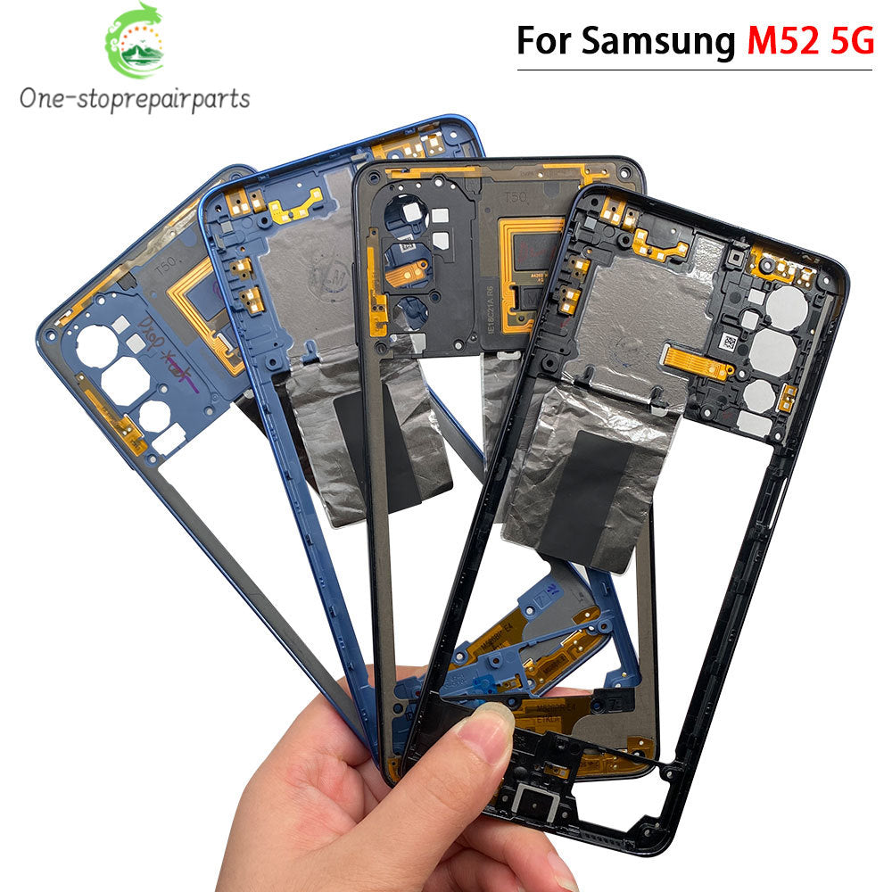 New Middle Frame For Samsung M23 M52 M53 M51 M54 M62 M35 5G M526B M536B M625F Door Housing Bezel Repair Parts Samsung phone repair parts