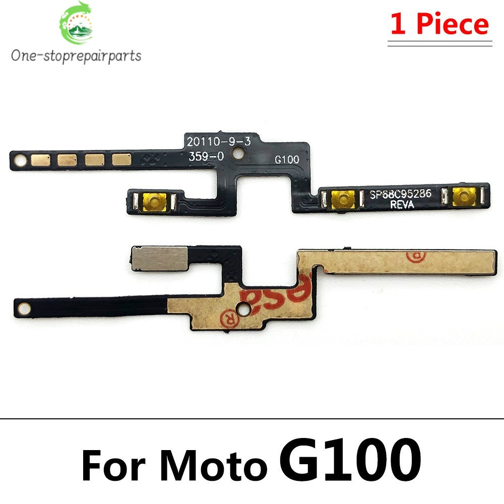 50Pcs, Power On Off Volume Side Button Key Flex Cable For Moto G10 G20 G30 G100 G50 G60 G60s G31 G51 G22 G32 G52 G62 G13 G23 5G Motorola phone repair parts