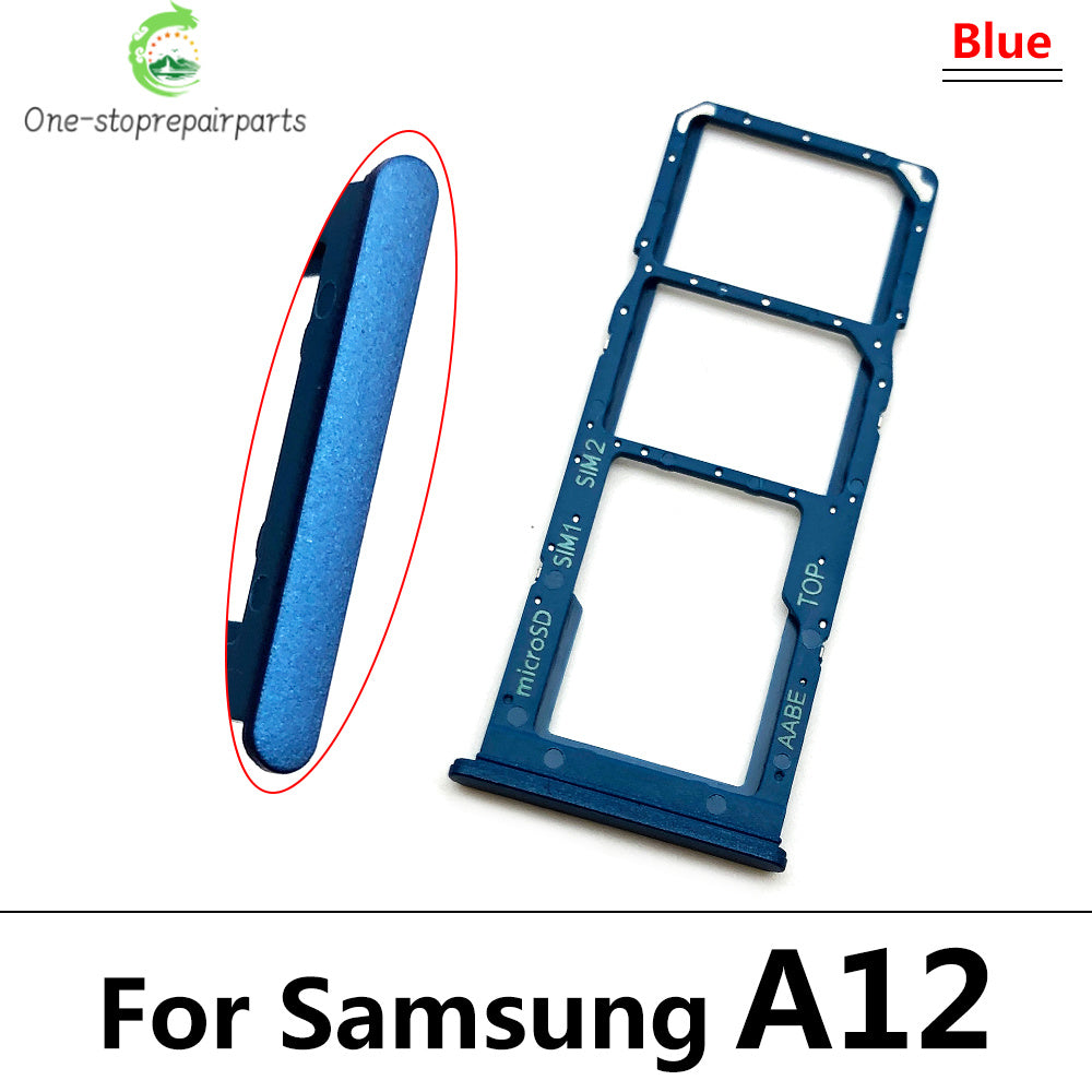 New For Samsung A12 A125F A31 A315F A51 A515F A71 A715F Dual SIM Card Tray Slot Holder Adapter Accessories Samsung phone repair parts