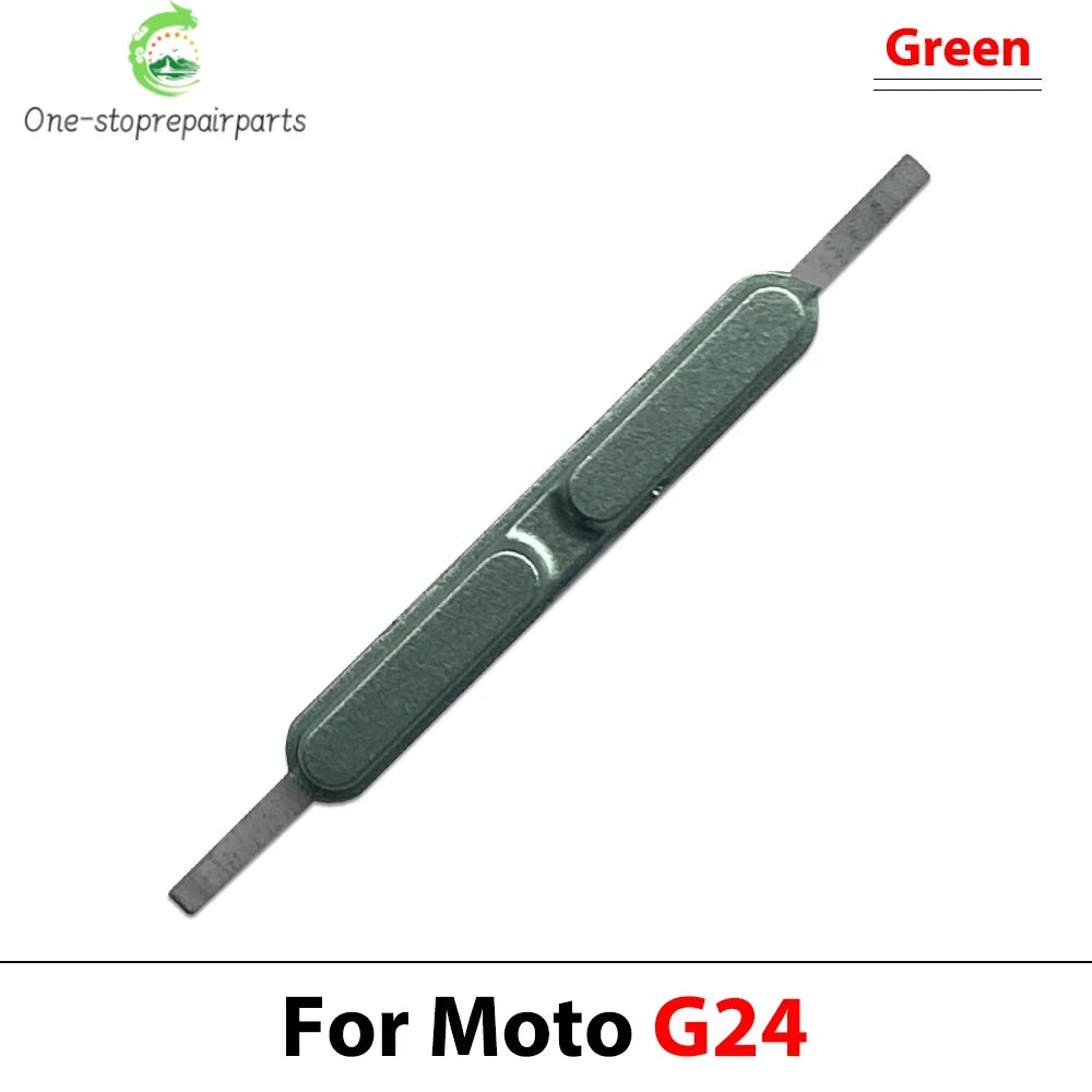 10Pcs, Side Key Power and Volume Button Key For Motorola Moto G04 G14 G24 G34 G54 G84 Replacement Parts Motorola phone repair parts