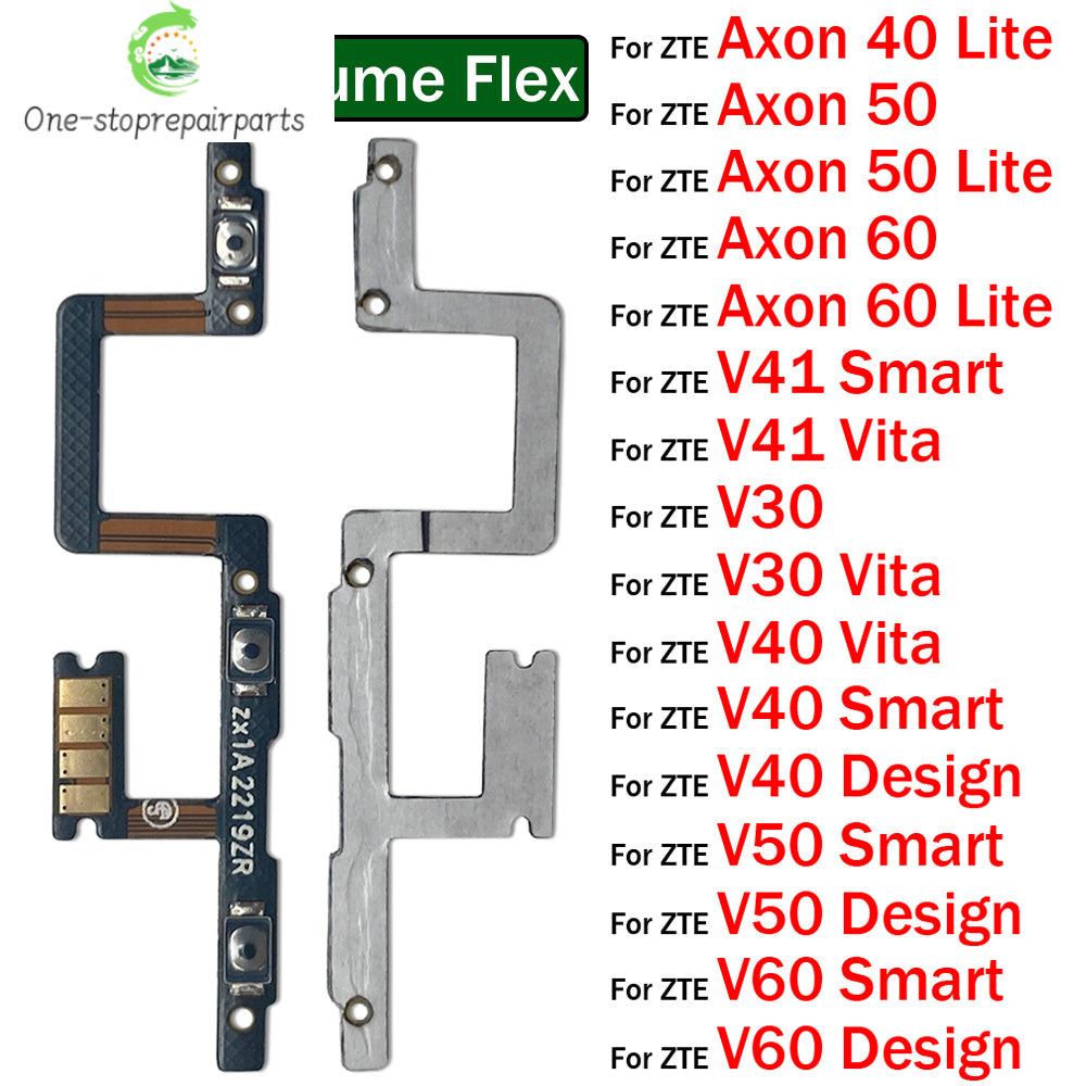 Power On Off Volume Key Button Flex Cable For ZTE V30 V40 V50 V60 V41 Smart Design Vita Axon 40 50 60 Lite ZTE phone repair parts