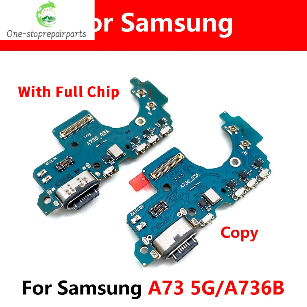 For Samsung A73 5G A736 A736B USB Charging Port Dock Connector Board Mainboard Main Flex Cable Repair Parts Samsung phone repair parts
