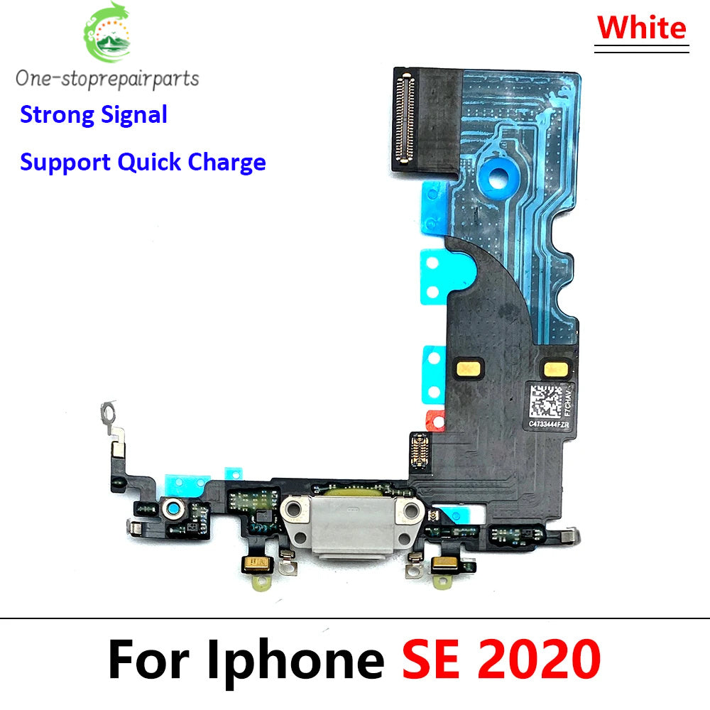 New For iPhone SE 2020 USB Charging Port Mic Microphone Dock Connector Board Flex Cable Repair Parts iPhone phone repair parts