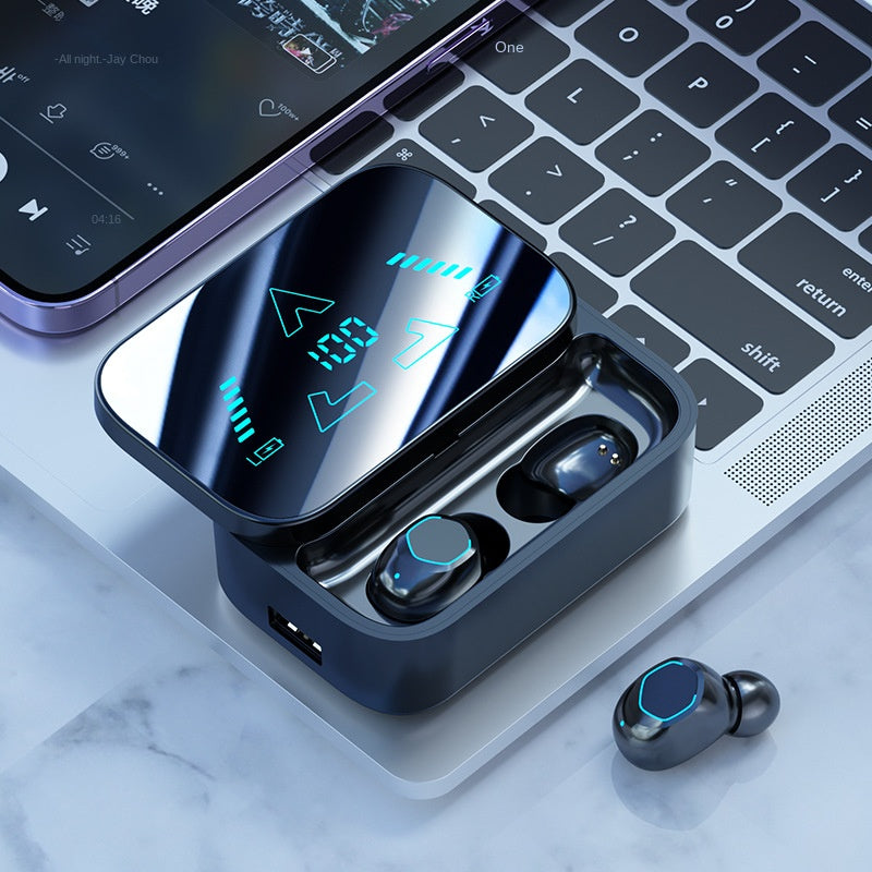 Accessories New M48 Bluetooth Headset Long Battery Life Large Battery In-ear Digital Display Screen Rechargeable Headset 5.3