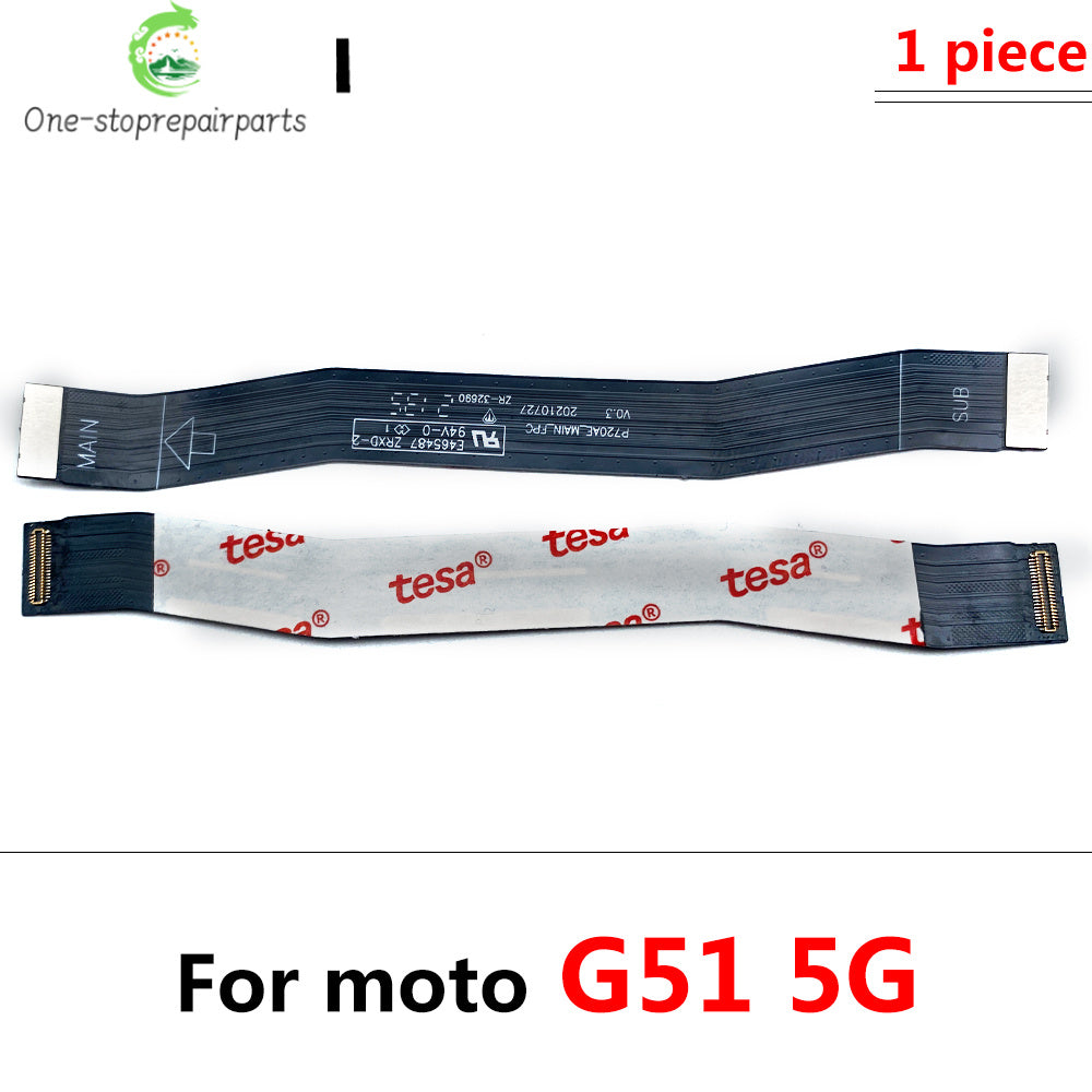 10Pcs, Main Motherboard Board Mainboard Flex Cable For Motorola Moto G31 G71 G51 G100 G60 G50 G52 G62 G60s G200 G32 G82 G53 5G Motorola phone repair parts