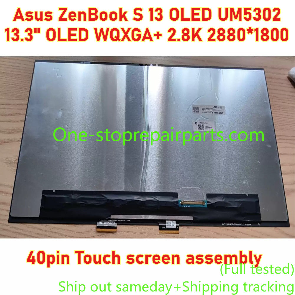 13.3"  ATNA33AA03 ATNA33AA03-0 2880×1800 OLED LCD display 2.8K OLED touch screen assembly  for ASUS Zenbook S 13 X13 UM5302T UX325UAZ UM5302TA UM5302 33XC11 ASUS laptop repair parts