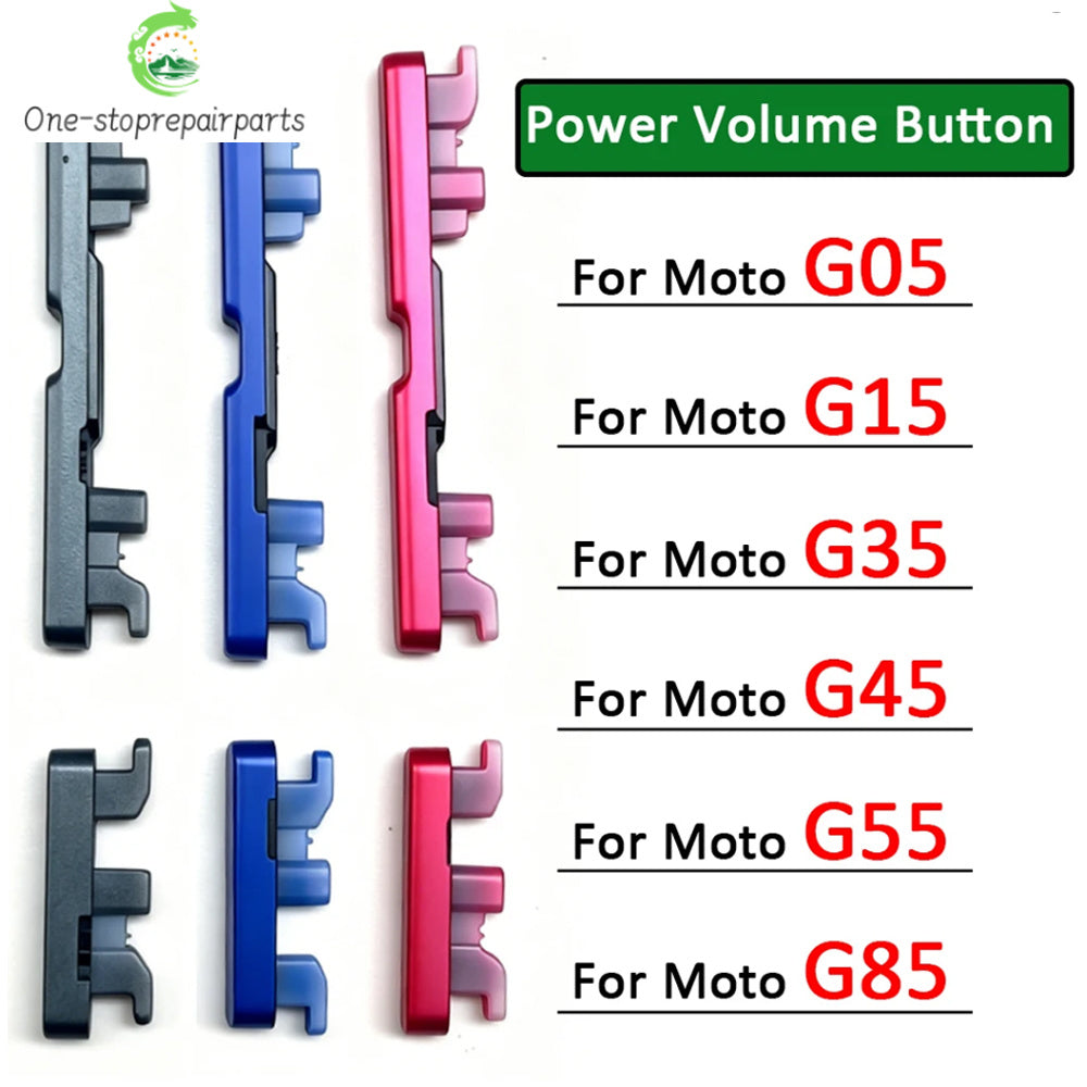 New Power Switch On Off Button Volume Key Button Flex Cable For Motorola Moto G05 G15 G35 G45 G55 G85 Motorola phone repair parts