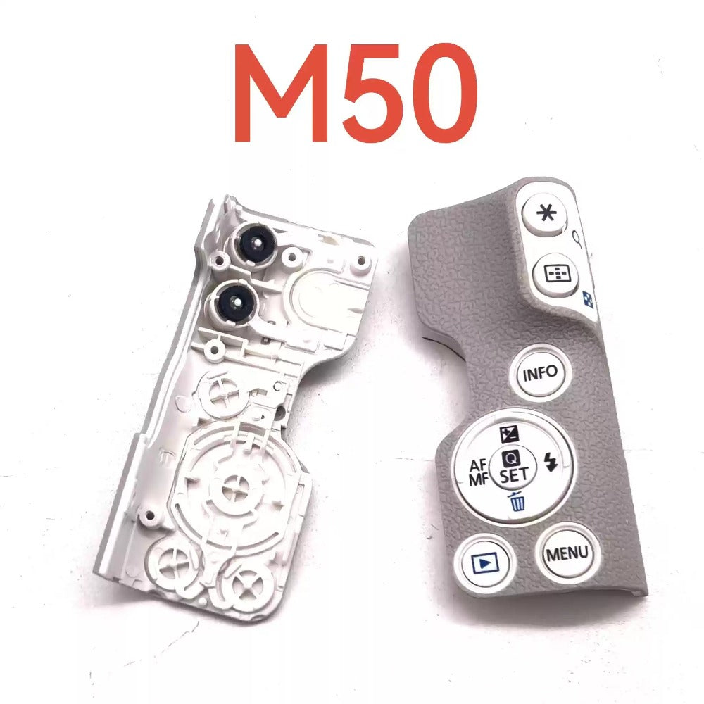 Original Canon M50 I/II white black back case menu button thumb case cover skin 2297 Digital Camera Repair parts