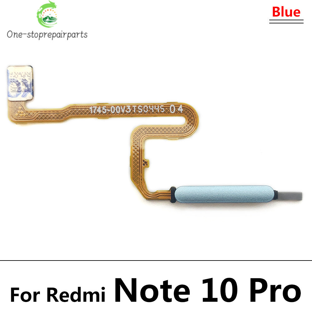 Fingerprint Scanner For Xiaomi Redmi Note 10 10s Pro 4G 5G Home Button Fingerprint Menu Return Key Sensor Flex Cable  Xiaomi  Xiao mi phone repair parts