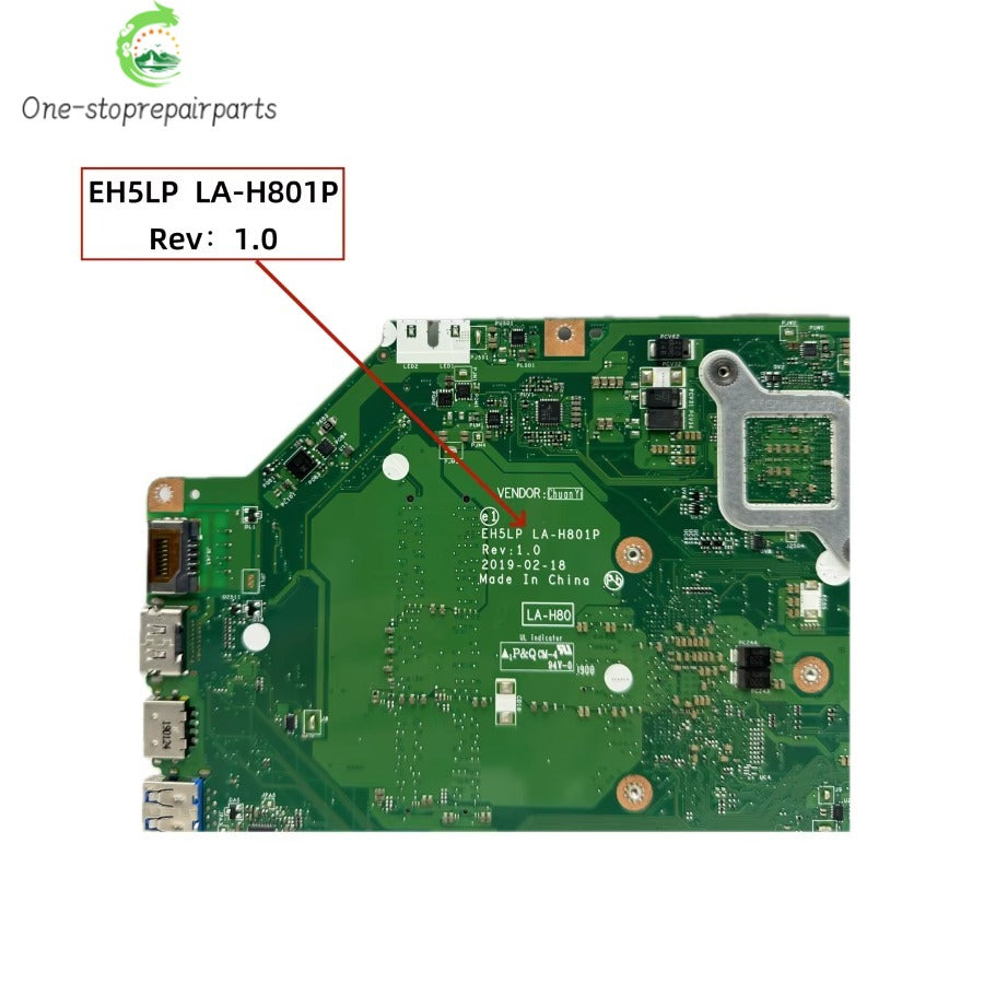 For Acer Aspire A315-42G A515-43G Laptop Motherboard EH5LP LA-H801P With Athlon 300U R3 R5-3500 R7-3700 CPU RX540 2GB-GPU DDR4 Acer laptop repair parts