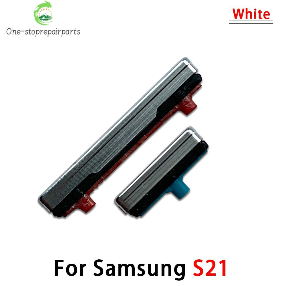 10Pcs, Side Keys Key Power and Volume Buttons Button For Samsung S21 / S21 Plus / S21 Ultra / S21 Fe Replacement Parts Samsung phone repair parts