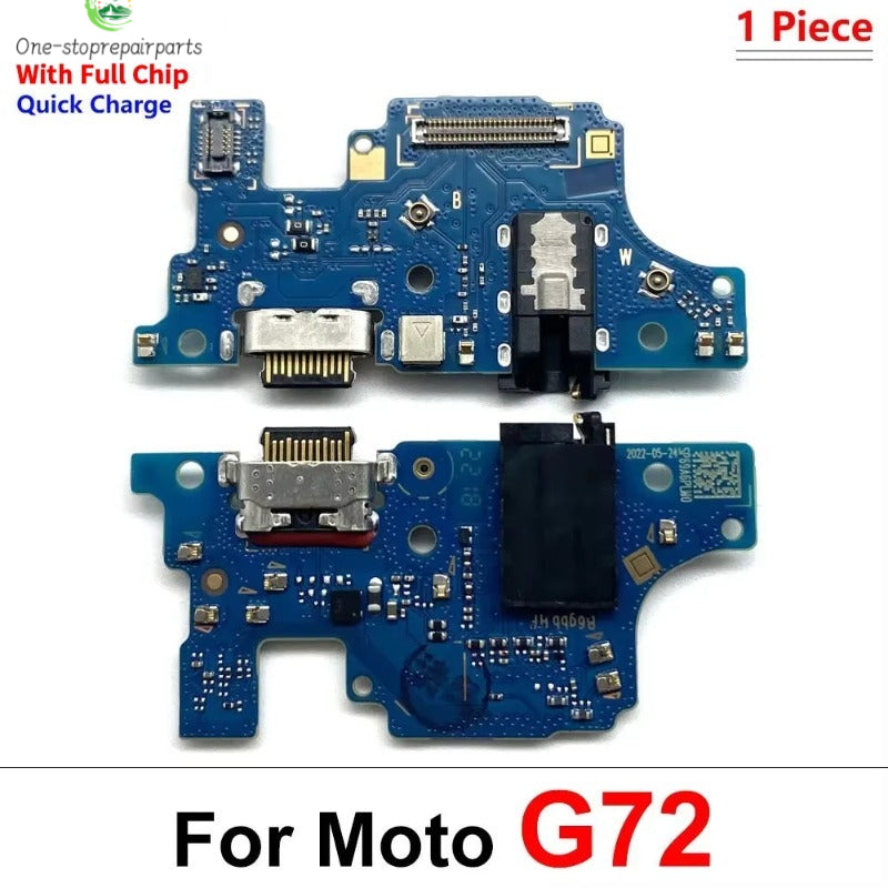 New For Moto G10 G20 G30 G50 G31 G41 G71 G60s G51 G22 G72 5G USB Charge Port Jack Dock Connector Charging Board Flex Cable Motorola phone repair parts