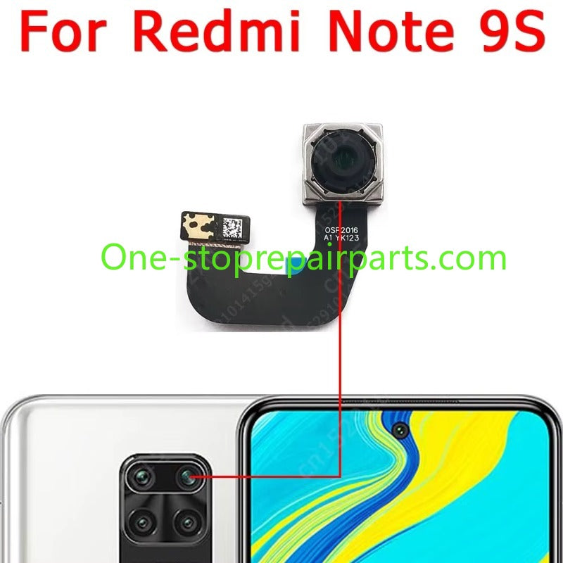 Rear Back Camera For Xiaomi Redmi Note 9 Pro 9S 9Pro Note9 Main Backside Camera Module Flex Replacement Spare Parts Xiaomi phone repair parts