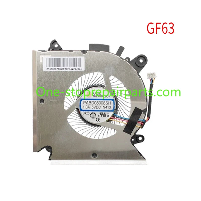 Laptop CPU Cooling Fans for MSI GF63/65/66/76 GL66 WF65 MS-16R1/R2/R5 16W1 N413 N433 N477 N460 PABD08008SH N413 E322500300A New MSI laptop repair parts