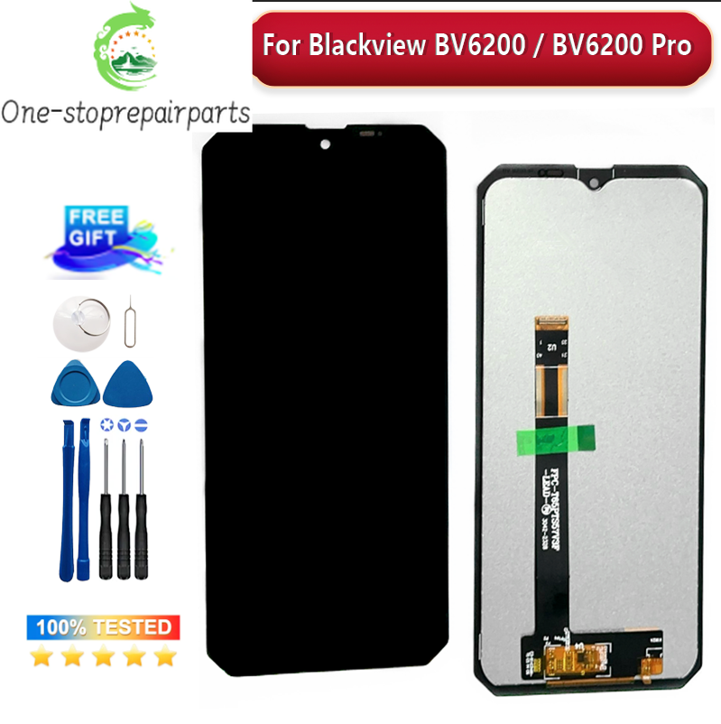 6.58' for Blackview BV6200 / BV6200 Pro BV4800 LCD Display + Touch Screen Assembly Glass Panel Replacement for B V 6200 Pro LCD Blackview phone repair parts