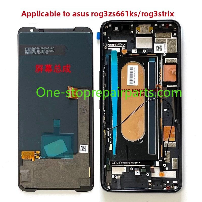 LCD touch screen assembly for ASUS phone ROG7/6/5/3/2 5sPro 6D Ultimate ZS600KL ZS661KS i005DA ZS673KS display panel screen digitizer glass frame