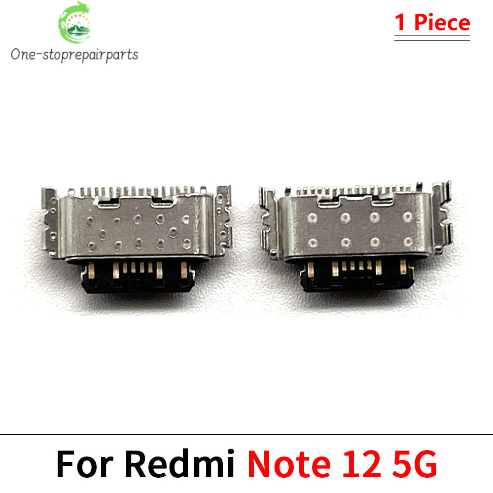 100Pcs, USB Charging Port Connector Charge Jack Socket Dock For Xiaomi Redmi Note 9 9s 10 10s 11 11s 12 12s 13 Pro Plus 4G 5G  Xiaomi  Xiao mi phone repair parts