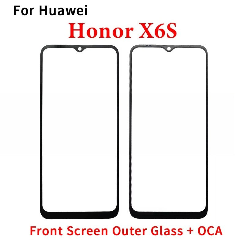 New GLASS + OCA LCD Front Outer Lens For Huawei Honor X5 X6 X6s X6A X6B X7 X7A X7B X8 X8A X8B X9 X9A X9B 4G 5G Touch Screen Huawei phone repair parts