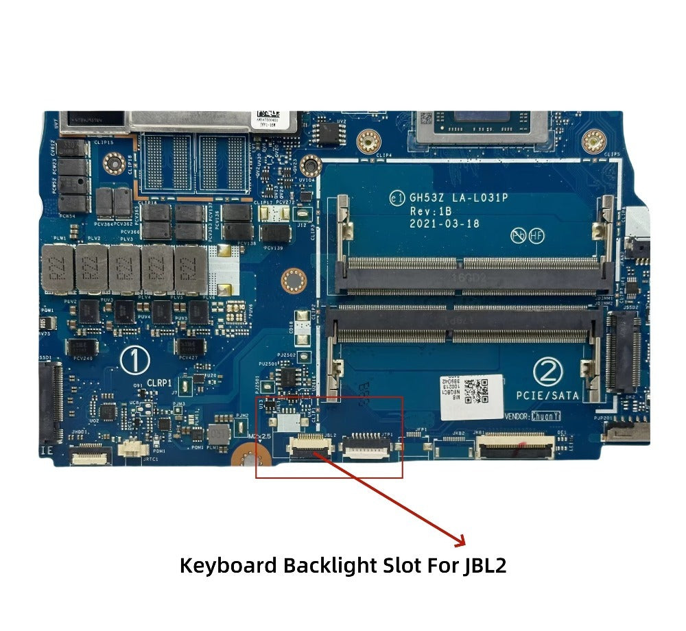 GH53Z LA-L031P For Acer Nitro AN515-45 Laptop Motherboard With R5-5600H R7-5800H CPU RTX3060 6GB-GPU NB.QBC11.001 NB.QBC11.002 Acer laptop repair parts