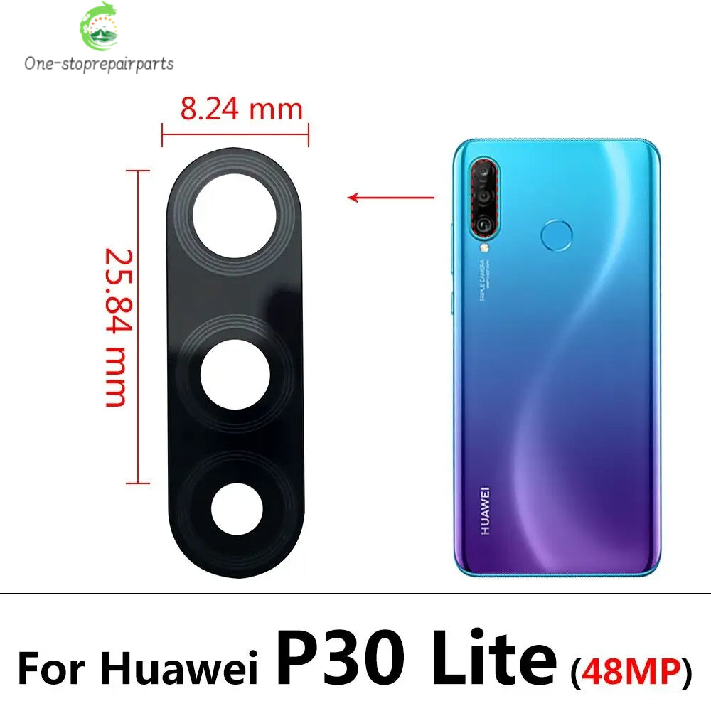 2Pcs/Lot , Back Camera Glass For Huawei P20 Pro P30 Lite Rear Camera Glass Lens with Glue Replacement Parts + Tool Huawei phone repair parts