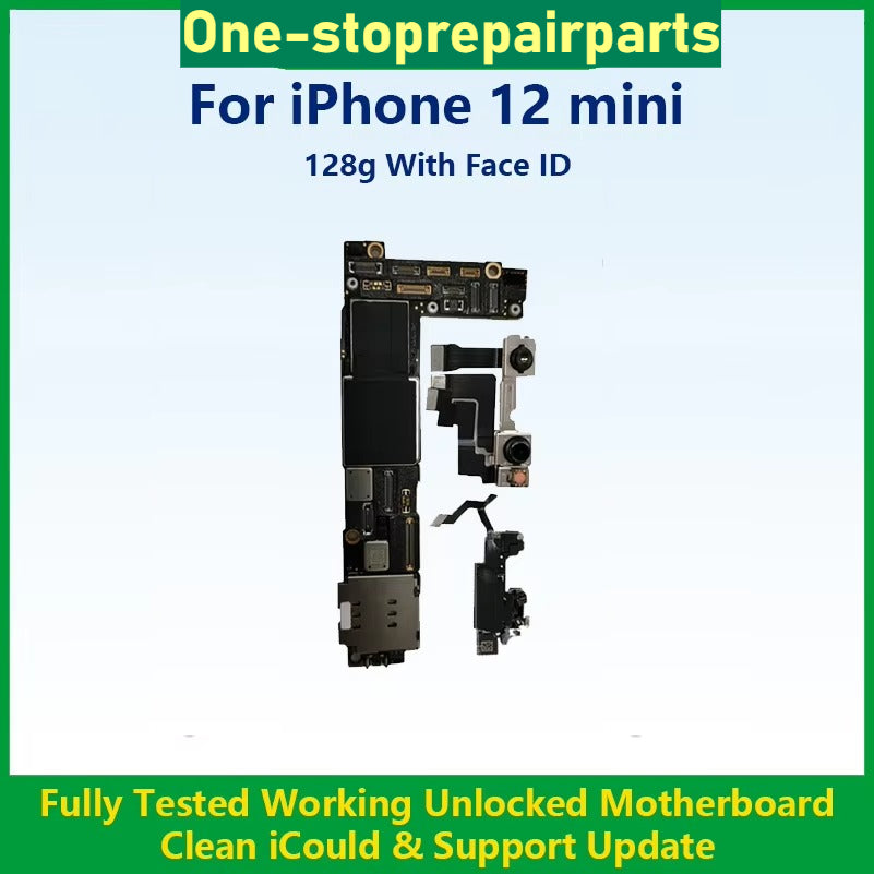 Fully Tested Working Well Motherboard For iPhone 12 Pro Max With/Without Face ID Cleaned iCloud And Support Update Logic Board iPhone phone repair parts