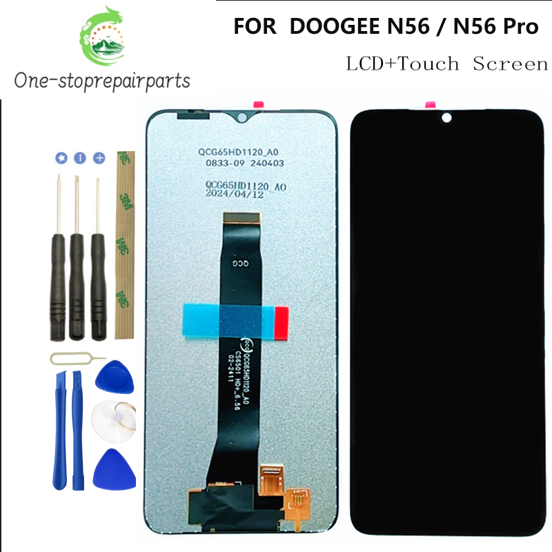 Original For DOOGEE N56 n56 Pro LCD Display Screen + Touch Panel Digitizer Replacement For DOOGEE N56 Plus N56 Max LCD Display Other Brand Phone repair parts