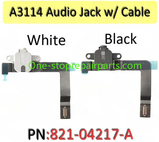 New A3114 Headphone Audio Jack Connector with Flex Cable 821-04217-A for MacBook Air Retina 15" M3 2024 Year Macbook repair parts