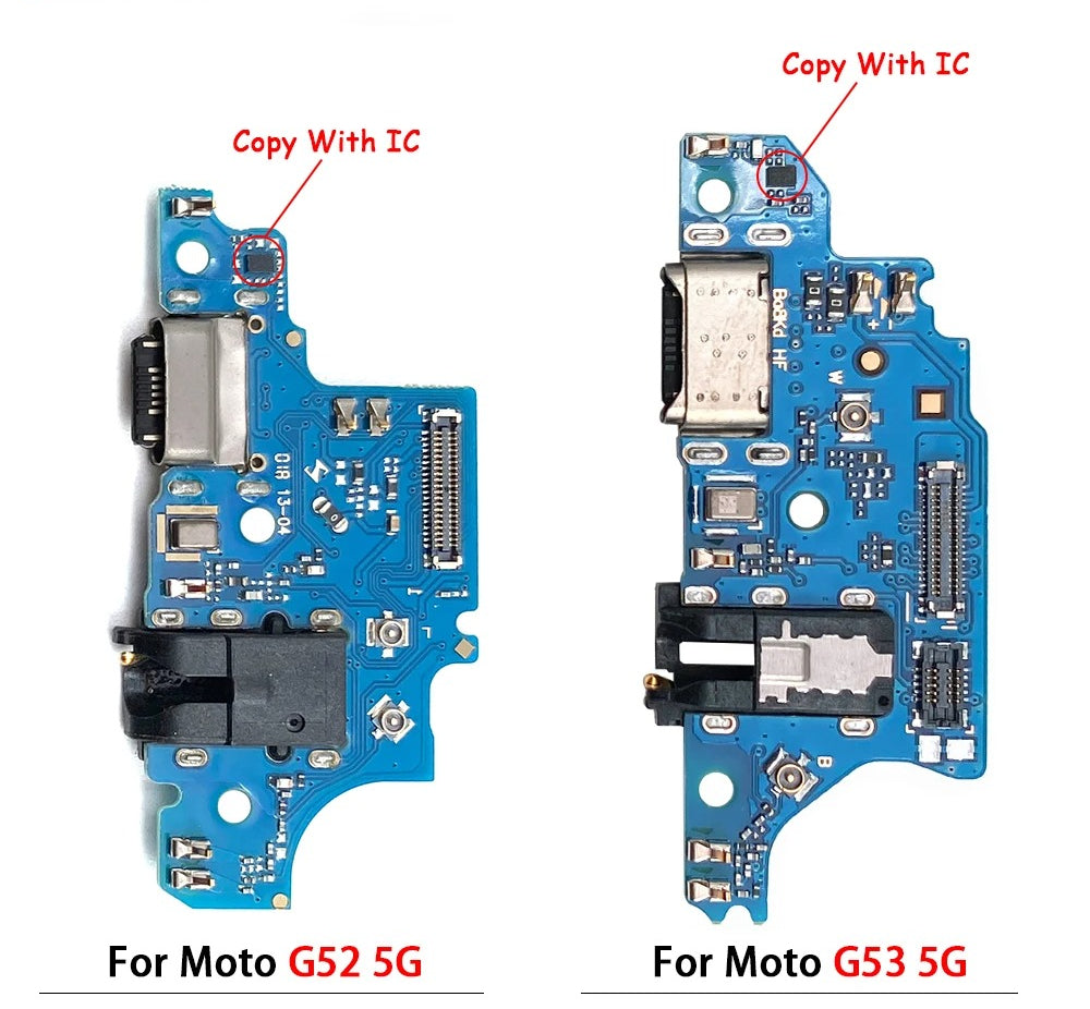 32Pcs, USB Charge Port Connector Charging Board Flex Cable For Moto G22 G32 G42 G52 G62 G72 G13 G23 G53 G73 G04 G14 G24 G34 5G Motorola phone repair parts