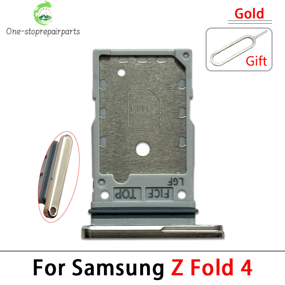 New For Samsung Z Fold 2 3 4 5 6 F916 F926 F936 F946 Micro Nano SIM Card Holder Tray Slot Holder Adapter Socket Samsung phone repair parts