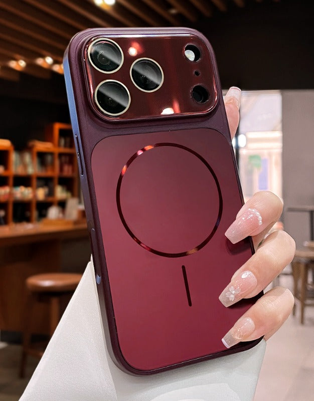 Streamer magnetic suction For iPhone 18promax mobile phone case New iPhone17 new color matte texture Strong magnetic adsorption 16pro with lens film All-inclusive 15 men's and women's cases Phone Accessories