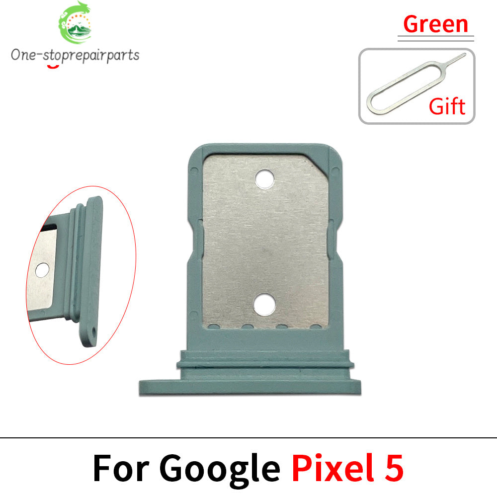 SIM Card Slot SD Card Tray Holder Adapter For Google Pixel 5 5A 6 6A Pro Repair Parts Google Pixel phone repair parts