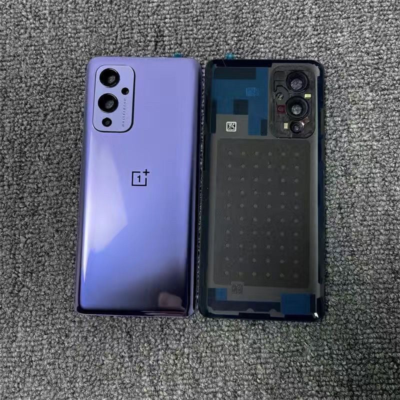 AAA+ quality For OnePlus Back Battery Cover Door Rear Glass Oneplus 9 9R 9Pro 9RT Battery Cover  Case With Camera Lens OnePlus phone repair parts