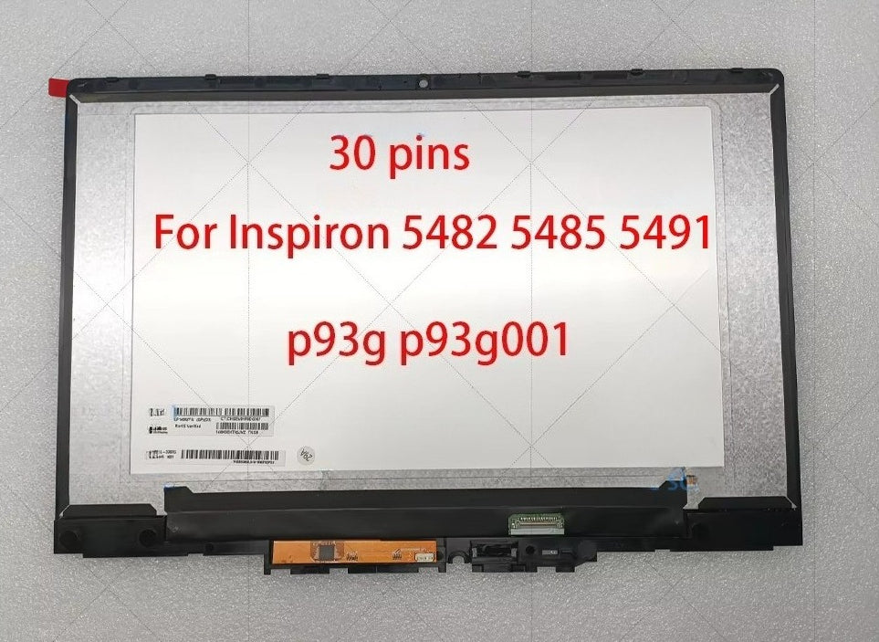 14" For Dell Inspiron 14 5481 5482 5485 5491 LCD Screen 2-in-1 P93G P93G001 WXGA Touchscreen LED H5GW1 0H5GW1 Display Assembly Dell laptop repair parts