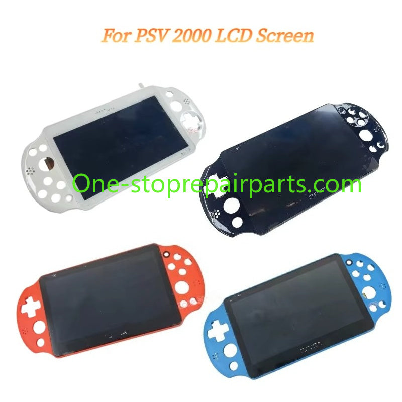 LCD Screen with frame assembly For PS Vita 2000 PSV 2000 PSVITA2000 Game Console Display Screen Replacement of Accessories Game console repair parts