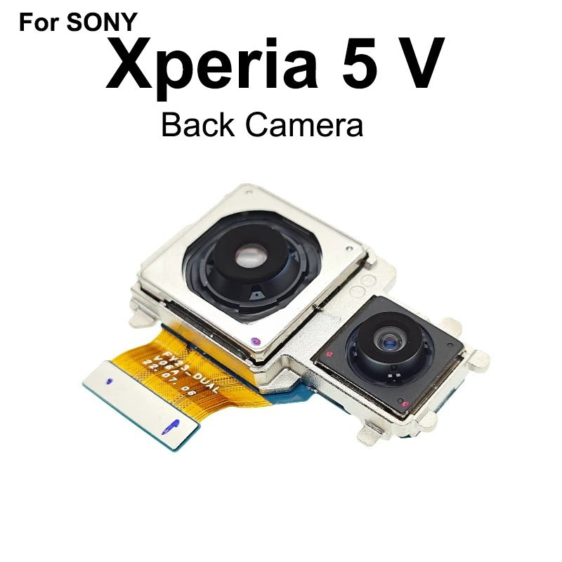 Aocarmo For Sony Xperia 5 V XQ-DE54 XQ-DE72 X5V Back Main Ultra-Wide Camera Module Flex Cable Repair Part Sony phone repair parts