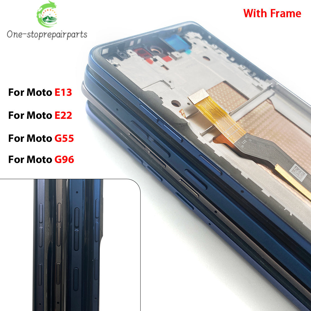 LCD Display Touch Screen Digitizer Assembly For Motorola Moto Edge 60 Pro Fusion Stylus E13 E22 E32 E20 E40 LCD Motorola phone repair parts