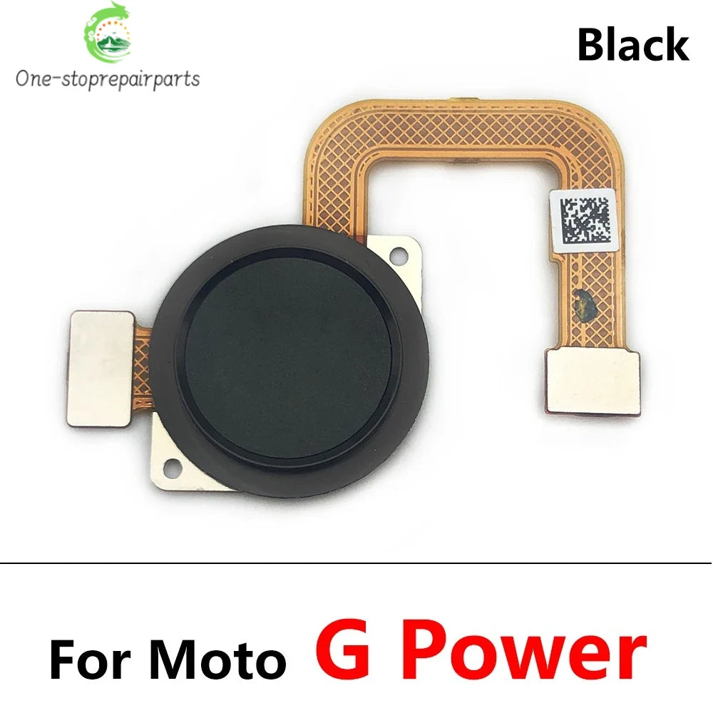 10Pcs, New For Motorola Moto G 5G Plus G Power 2021 Home Button FingerPrint Touch ID Sensor Flex Cable Replacement Parts Motorola phone repair parts