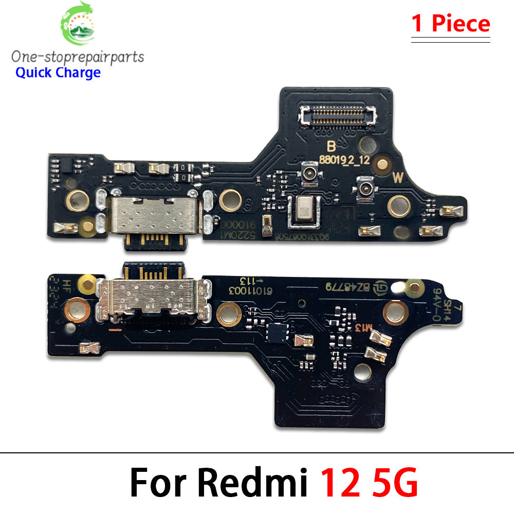 50Pcs, For Xiaomi Redmi 9A 9 9C 9T 8 8A 10C 10 10A 12 12C 13C 13 4G 5G USB Charger Dock Connector Charging Port Mic Flex Cable  Xiaomi  Xiao mi phone repair parts