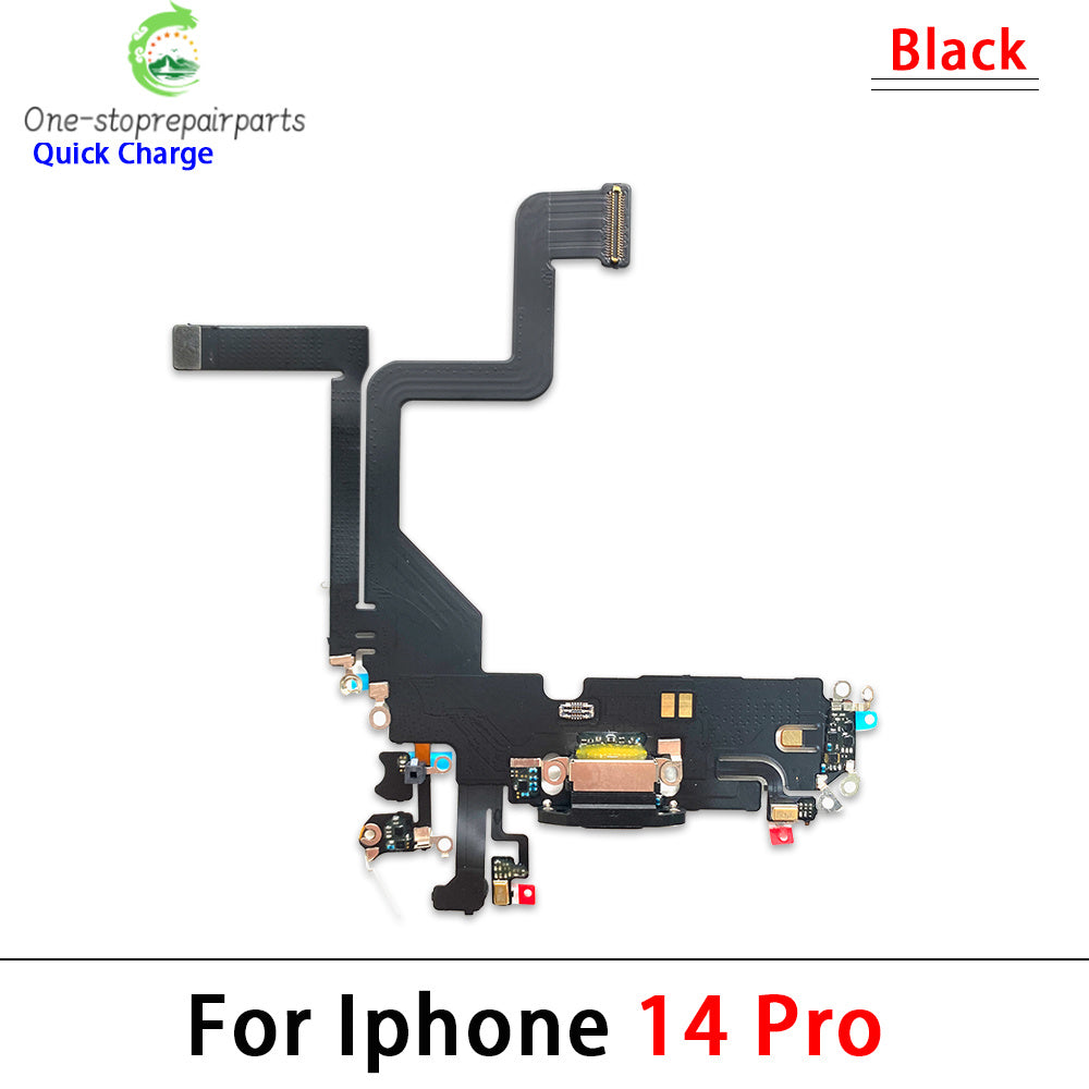 New For iPhone 14 Pro Max Plus USB Charge Port Jack Dock Connector Charging Board Flex Cable iPhone phone repair parts