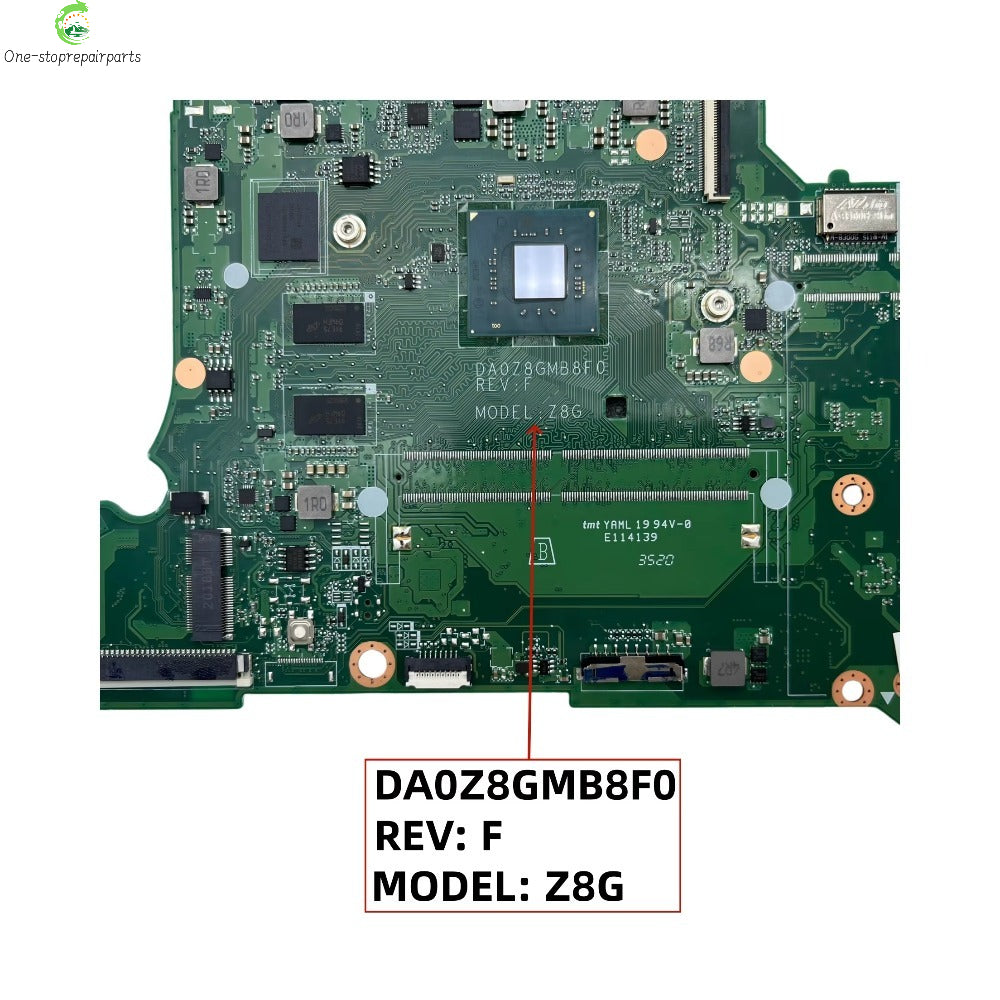 DA0Z8GMB8F0 DA0Z8GMB8D0 For Acer Aspire A114-32 Laptop Motherboard With N4000 N4020 N4100 N4120 4GB-RAM 64G/128G-SSD NBGVZ1100A Acer laptop repair parts